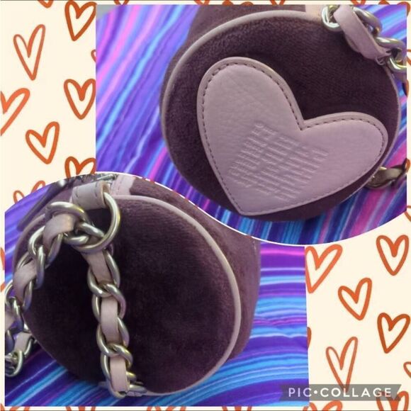 Juicy Couture Y2K Scottie Dog Dark Brown Terry Cloth Barrell Shoulder Bag!! - Picture 9 of 11